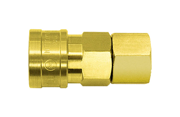 日東工器 真鍮製 ハイカプラ ソケット (おねじ取付用)(SF型)(シール材質/NBR)